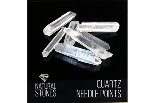 Натуральный кристалл кварца Quartz Needle points, 100гр