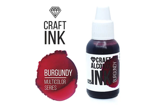 Алкогольные чернила Craft Alcohol INK, Burgundy (Бургунди), 20мл