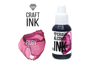 Алкогольные чернила Craft Alcohol INK, Ruby (Рубиновый) (20мл)